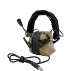 Активні захисні навушники Earmor M32H MARK3 ARC (CB) Coyote Brown з гарнітурою та кріпленням на шолом (96-00062) - зображення 3