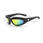 Солнцезащитные очки со сменными линзами C5 (чёрные) - изображение 7