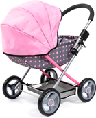 Wózek głęboki dla lalki Bayer Cosy 70 cm Pink/Grey (4003336127669) - obraz 2