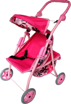 Wózek głęboki dla lalki Lazur-Mix Zuzia 70 cm Pink (5906745414049) - obraz 1