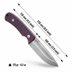 Туристический нож из D2 Стали для выживания, охоты Beta D2 BPS Knives - Нож для рыбалки, охоты, походов - изображение 2