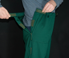 Адаптивные штаны Кіраса при травмировании ног трикотаж темно зеленые 4220 - изображение 3