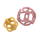 Прорізувач-брязкальце Nattou 2 кульки рожева та жовта (5414673876667) - зображення 2