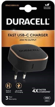 Мережевий зарядний пристрій Duracell PD 20 Вт USB Type-C Black-Copper (DRACUSB18-EU) - зображення 2