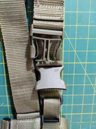 Тактичний трьохточковий ремінь для зброї хакі - изображение 3