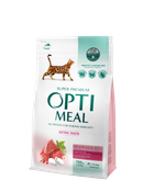 Сухой корм для кошек Optimeal Extra Taste с высоким содержанием телятины