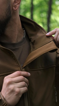 Куртка Vik-Tailor SoftShell с липучками для шевронов Coyote 54 - изображение 12