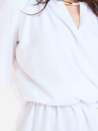 Плаття на запах коротке літнє жіноче Awama A268 L-XL Біле (5902360536609) - зображення 7