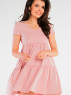 Плаття коротке літнє жіноче Infinite You M244 S Рожеве (5902360557925) - зображення 4