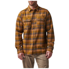 Рубашка тактическая 5.11 Tactical Lester Long Sleeve Shirt L Brown Duck Plaid - изображение 1