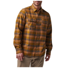Рубашка тактическая 5.11 Tactical Lester Long Sleeve Shirt L Brown Duck Plaid - изображение 3