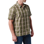 Рубашка тактическая 5.11 Tactical Nate Short Sleeve Shirt S Sage Green Plaid - изображение 4