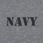 Футболка c рисунком NAVY Logo S Grey Melange - изображение 3