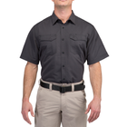 Рубашка тактическая 5.11 Tactical Fast-Tac Short Sleeve Shirt 2XL Charcoal - изображение 1