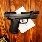 Стартовый пистолет Beretta 92, Retay XPro Black, Сигнальный пистолет под холостой патрон 9мм, Шумовой - изображение 6