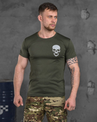 Тактична футболка потоотводящая odin oilva skull XL - зображення 1