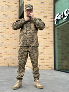 Военная тактическая форма Пиксель полевая уставная форма рип стоп ВСУ комплект одежда брюки и китель 60 - изображение 12