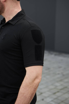 Мужская футболка Поло для Полиции и ГСЧС черный цвет Cool-pass Размер 56 - изображение 5