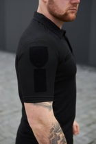 Чоловіча Футболка Поло для Поліції та ДСНС чорний колір Cool-pass Розмір 50 - зображення 6