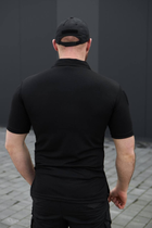 Мужская футболка Поло для Полиции и ГСЧС черный цвет Cool-pass Размер 46 - изображение 3