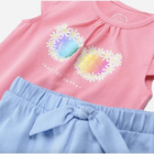 Letni komplet niemowlęcy (body + spodenki) dla dziewczynki Cool Club CCG2403258-00 80 cm Wielokolorowy (5903977345929) - obraz 3