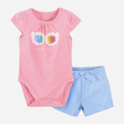 Дитячий літній костюм (боді + шорти) для новонароджених Cool Club CCG2403258-00 68 см Різнокольоровий (5903977345905) - зображення 1
