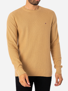 Sweter męski bawełniany Tommy Hilfiger Regular Fit MW0MW31576 S Beżowy (8720644214756) - obraz 3