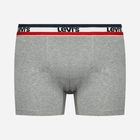 Zestaw majtek szorty męski 3 szt Levi's Logo Boxer Brief 3P 1000028700040 S Czarny/Szary (8720245095587) - obraz 4