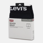 Набір трусів шорти чоловічий 2 шт Levi's Solid Basic Boxer Brief Organic Co 2P 7012228420050 S Чорний (8720245437622) - зображення 6