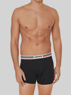 Zestaw majtek szorty męski 2 szt Levi's Logo Boxer Brief Org 2P 7012228430050 M Szary/Czarny (8720245438001) - obraz 2