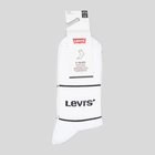 Набір жіночих шкарпеток високих бавовняних 2 пари Levi's Short Cut Logo Sport 2P 7012105670070 35-38 Білий (8720245185585) - зображення 2