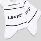 Набір жіночих шкарпеток високих бавовняних 2 пари Levi's Short Cut Logo Sport 2P 7012105670070 35-38 Білий (8720245185585) - зображення 3