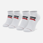 Набір жіночих шкарпеток коротких бавовняних 2 пари Levi's Low Cut Logo 2P 7012195070010 35-38 Білий (8720245286176) - зображення 1