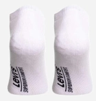 Набір чоловічих шкарпеток коротких бавовняних 2 пари Levi's Low Cut Logo 2P 7012195070010 39-42 Білий (8720245286183) - зображення 3