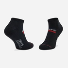 Набір жіночих шкарпеток коротких бавовняних 2 пари Levi's Low Cut Logo 2P 7012195070030 35-38 Чорний/Темно-сірий (8720245286237) - зображення 3