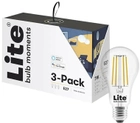 Набір розумних ламп розжарювання Lite Bulb Moments Smart White ambience E27 3 x 7 Вт (NSL911964) - зображення 1
