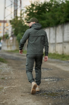 Чоловіча куртка анорак демісезонна з шевроном прапор України Terra Intruder 0164 3XL Хакі (IN - 0164/01 F ) - зображення 8