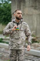 Мужской костюм демисезонный куртка анорак и штаны с шевроном флаг Украины Terra Intruder 0165 2XL Пиксель (IN - 0165/02 E ) - изображение 2