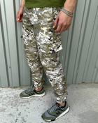 Мужские штаны с манжетами демисезонные Terra Intruder 0166 3XL Пиксель светлый ( IN - 0166/02 F ) - изображение 7