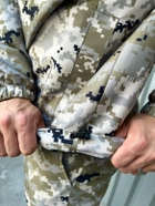 Чоловіча куртка анорак демісезонна з шевроном прапор України Terra Intruder 0164 M Піксель (IN - 0164/02 B ) - зображення 10