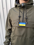 Чоловіча куртка демісезонна анорак з шевроном прапор України Terra Intruder 0164 L Хакі (IN - 0164/01 C ) - зображення 10