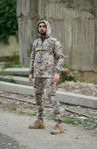 Мужской костюм демисезонный куртка анорак и штаны с шевроном флаг Украины Terra Intruder 0165 3XL Пиксель (IN - 0165/02 F ) - изображение 11
