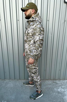 Чоловічий костюм демісезонний куртка анорак та штани з шевроном прапор України Terra Intruder 0165 M Піксель (IN - 0165/02 B ) - зображення 6