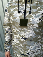Мужской костюм демисезонный куртка анорак и штаны с шевроном флаг Украины Terra Intruder 0165 M Пиксель (IN - 0165/02 B ) - изображение 9