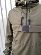 Мужская куртка анорак демисезонная с шевроном флаг Украины Terra Intruder 0164 M Хаки (IN - 0164/01 B ) - изображение 8