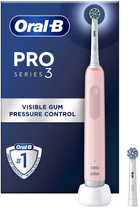 Elektryczna szczoteczka do zębów Oral-B Braun Pro Series 3 Cross Action Pink (8006540802083) - obraz 1