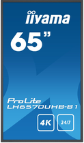 Монітор 65" iiyama ProLite LH6570UHB-B1 - зображення 4