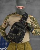 Рюкзак патрульний однолямковий SILVER KNIGHT 8л darck РГ4625 - изображение 1