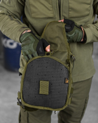 Рюкзак патрульний однолямковий Silver Knight 7л oliva Ои2521 - изображение 10