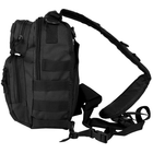 Рюкзак однолямочный strap pack one mil-tec black assault 10l - изображение 6